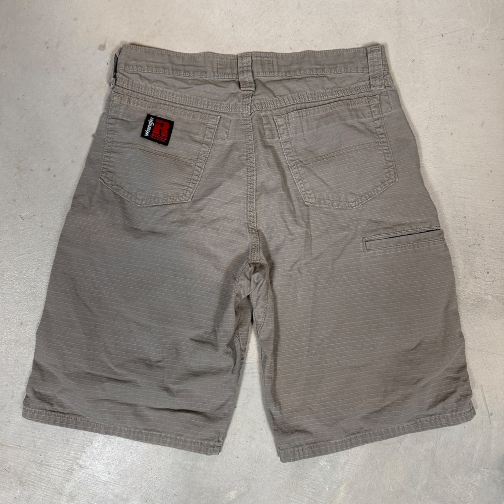 Wrangler RIGGS Workwear Mens Tan Ripstop Carpenter Utility Shorts Size 32